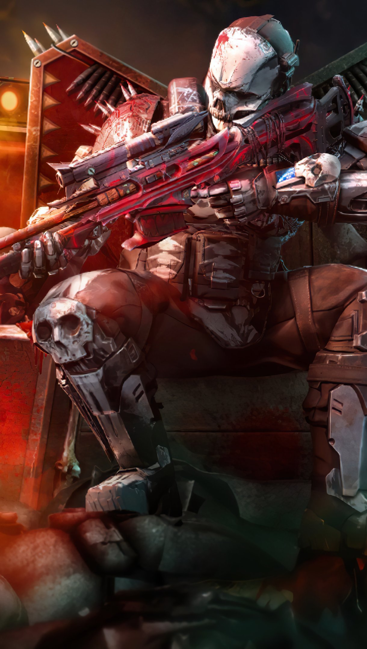 Call of Duty Mobile rune bone warrior Wallpaper 4k HD