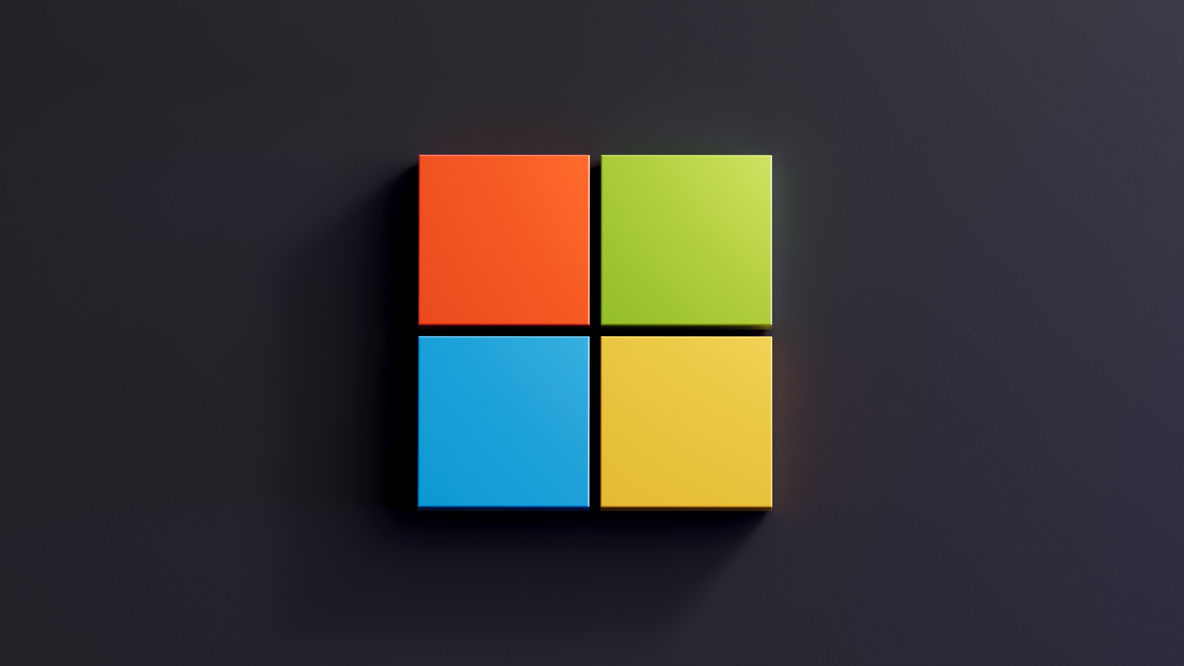 Microsoft Windows Logo Dark Flat Minimalist UHD 4K Wallpaper.cc