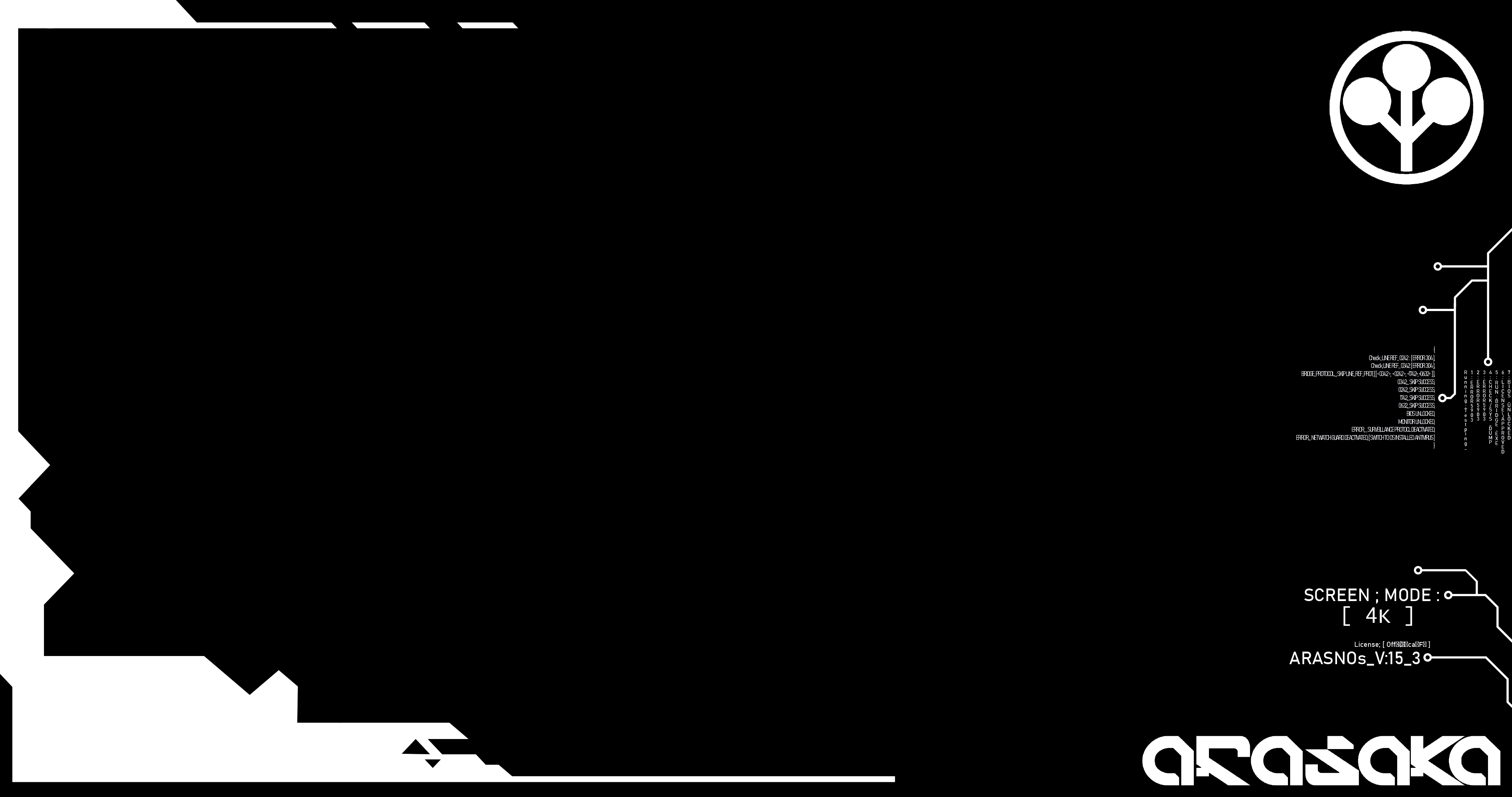 between now and loosing my other reddit accounts password i managed to make the Arasaka Wallpaper many asked for! ( Link to google drive in comments ) [ OC ]