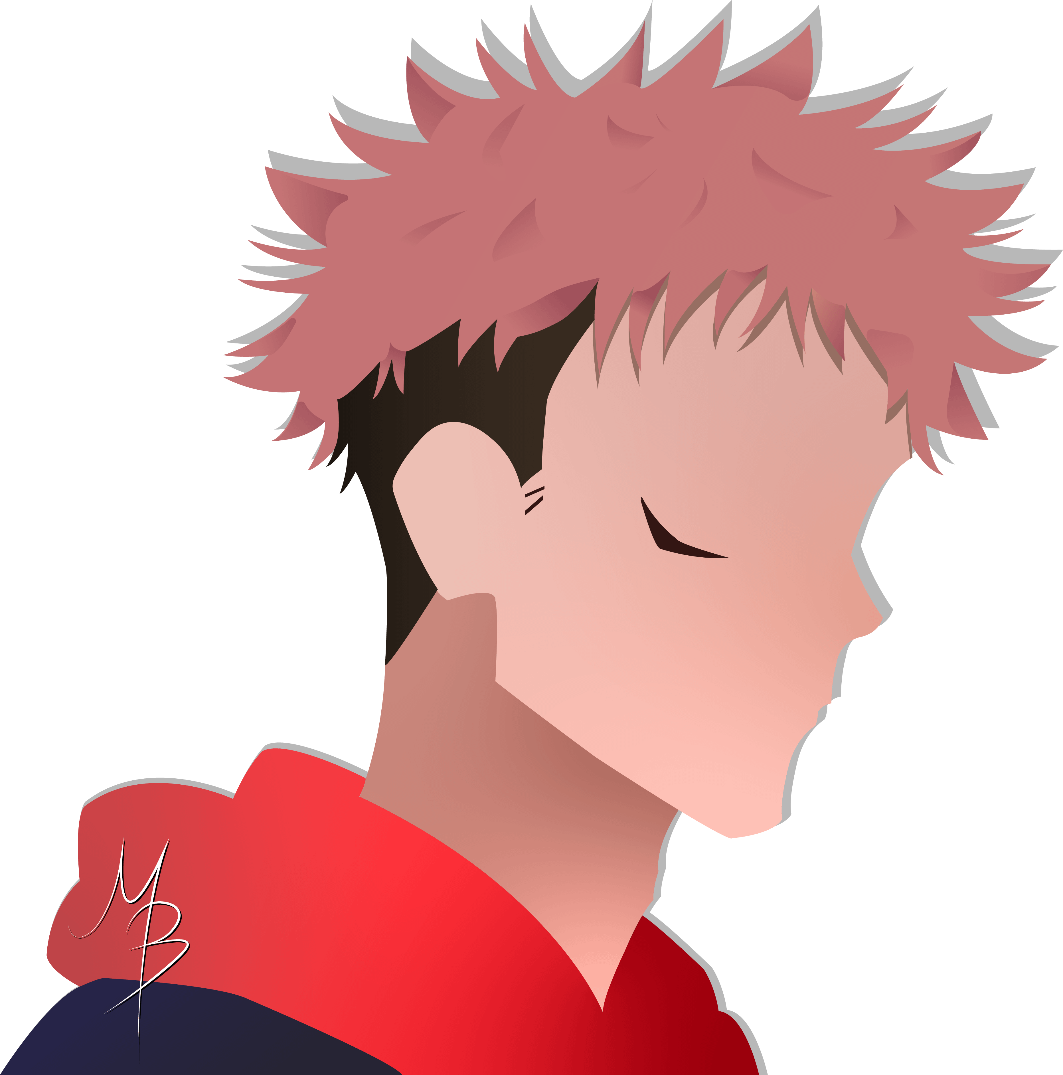 Itadori Yuji Minimalist Wallpaper