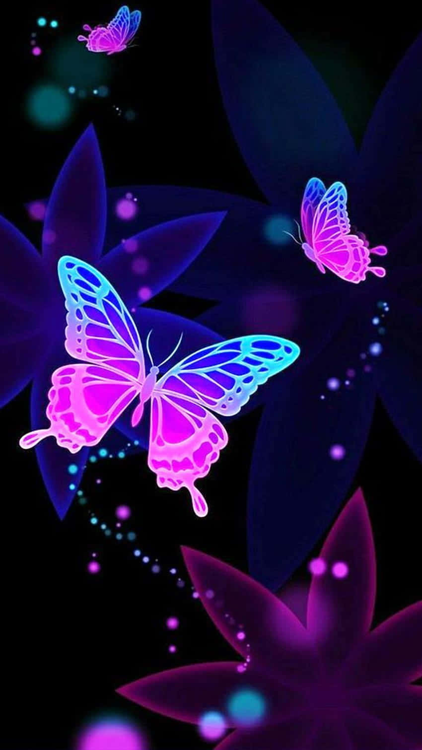 Blue Butterflies Wallpaper