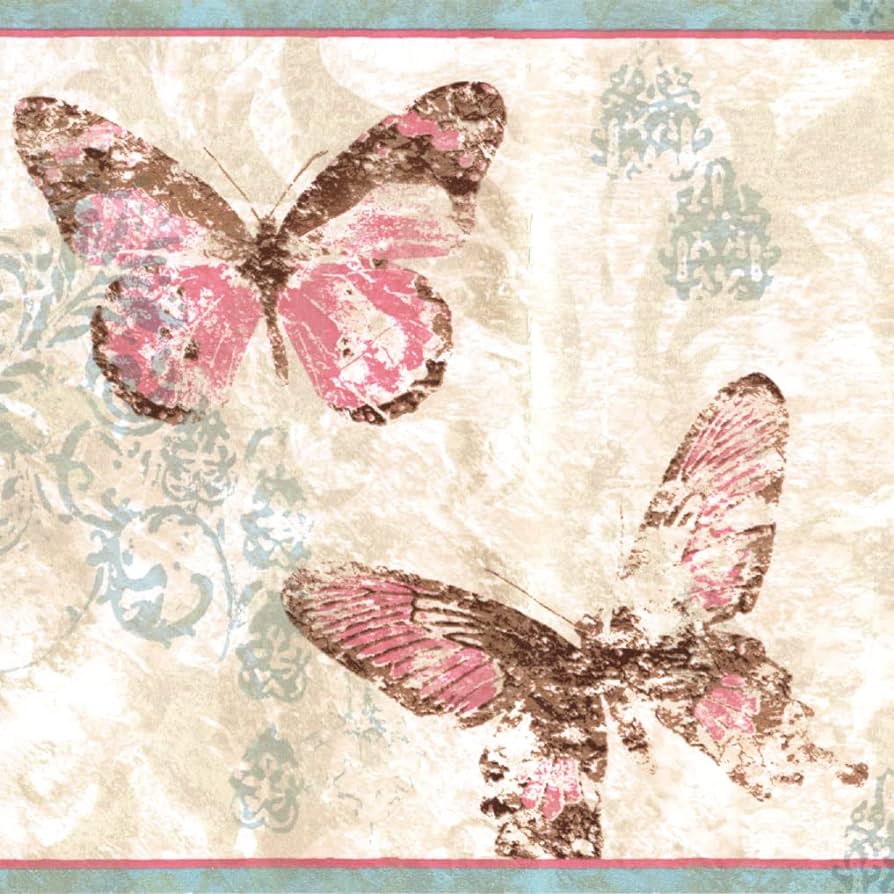 Wallpaper Border Butterfly Pattern