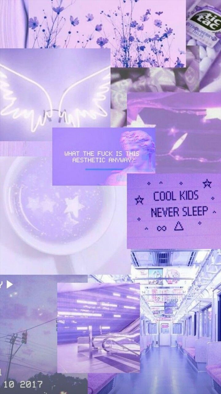 Aesthetic Collage. Aesthetic iphone wallpaper, Purple wallpaper iphone, Pastel aesthetic