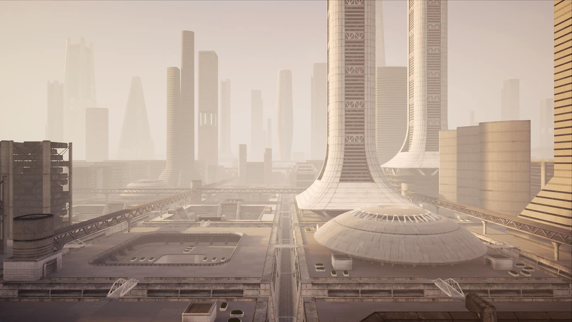 Sci Fi Megacity In Environments