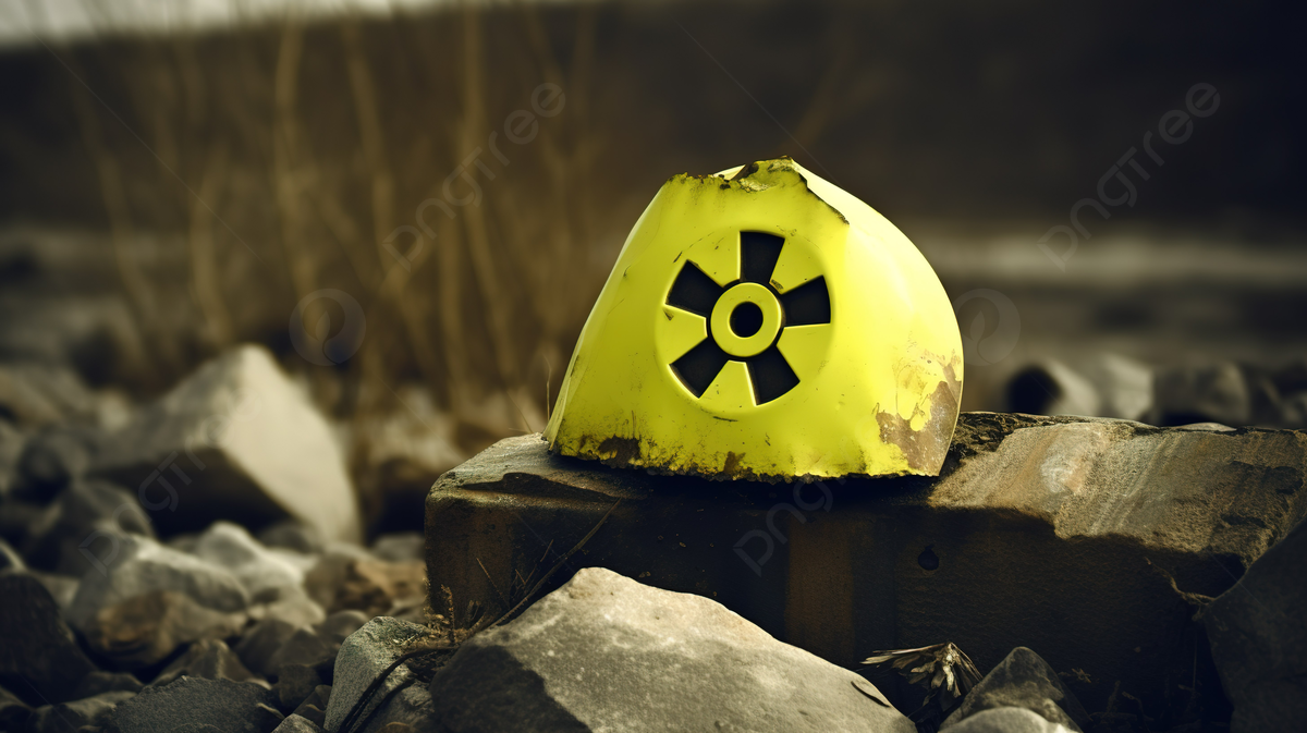 Yellow Radioactive Sign Sitting On Some Rocks Background, Uranium Picture Background Image And Wallpaper for Free Download