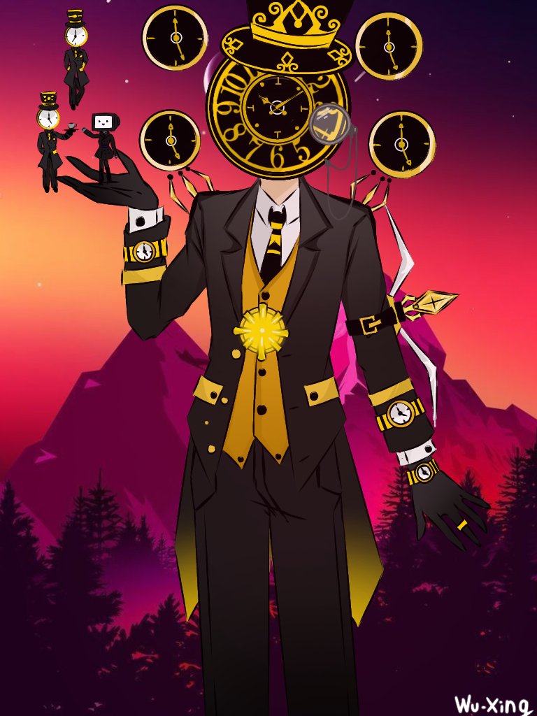 Wu_xing على X: Titan clock man :3 #skibiditoilet #clockman #oc