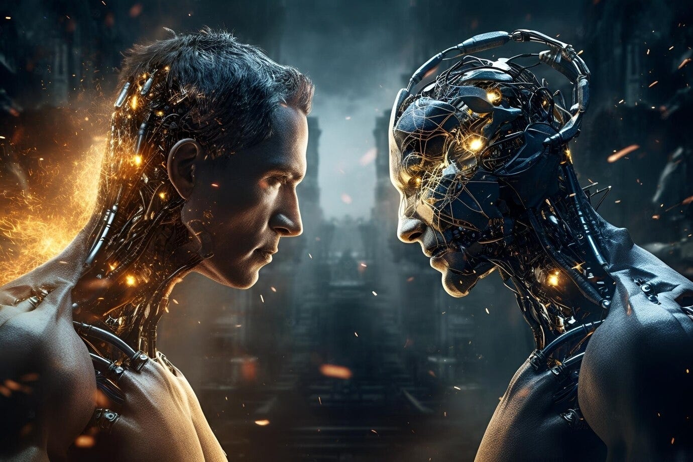 Human vs ai wallpapers wallpaper cave