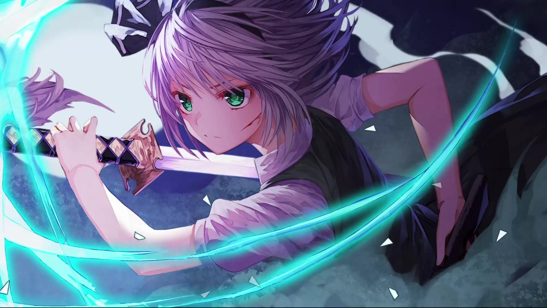 Youmu Konpaku Attack Touhou Live Wallpaper