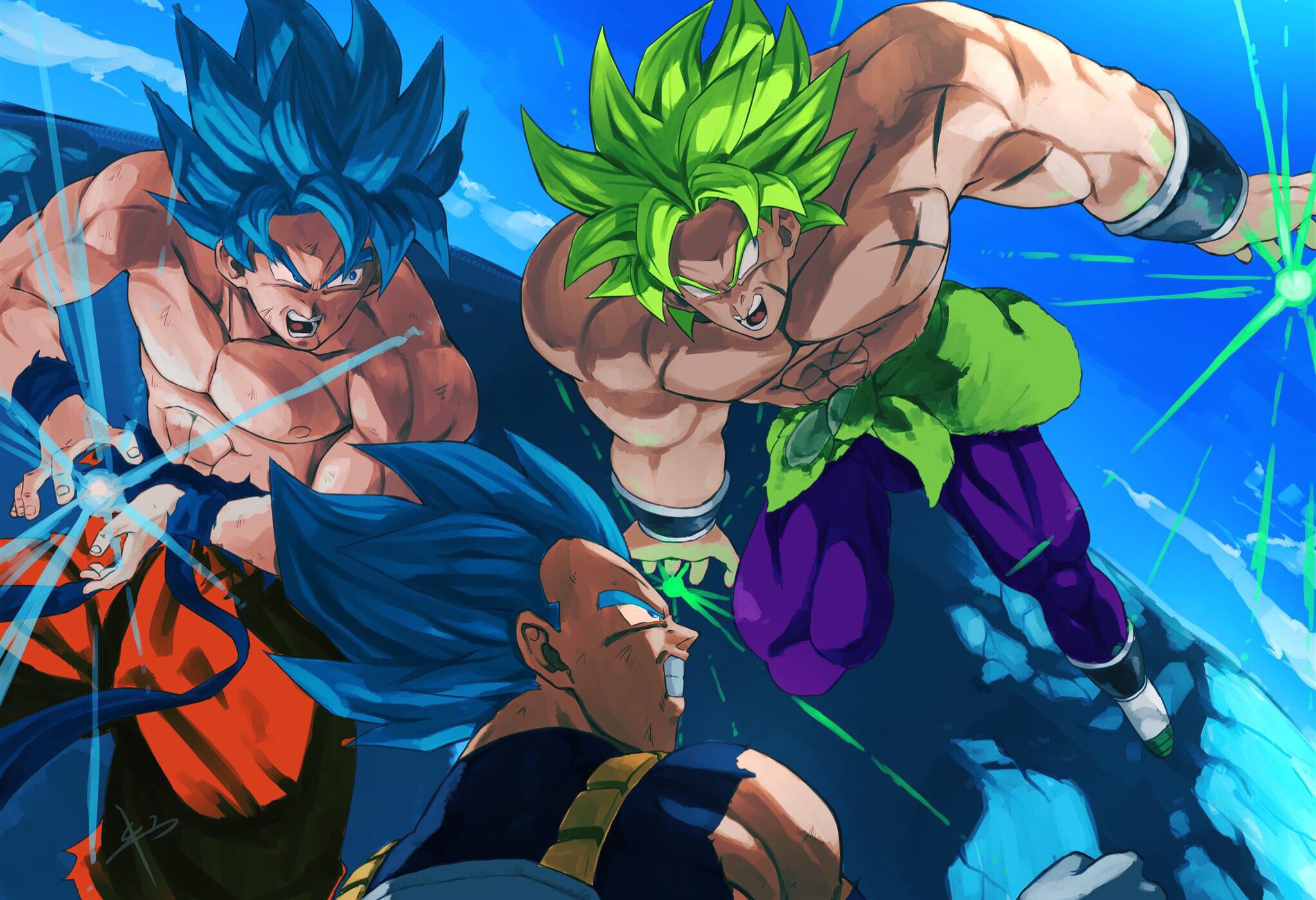 Goku & Vegeta vs Broly