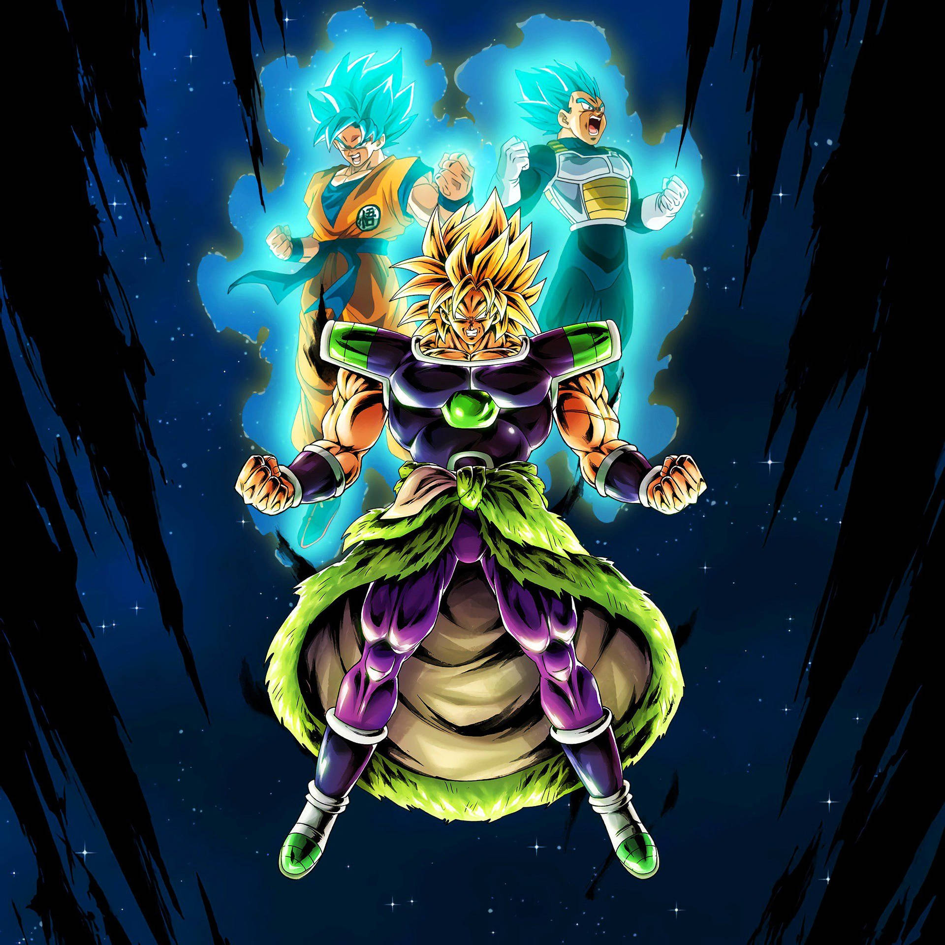 Download free Broly, Goku, And Vegeta Wallpaper