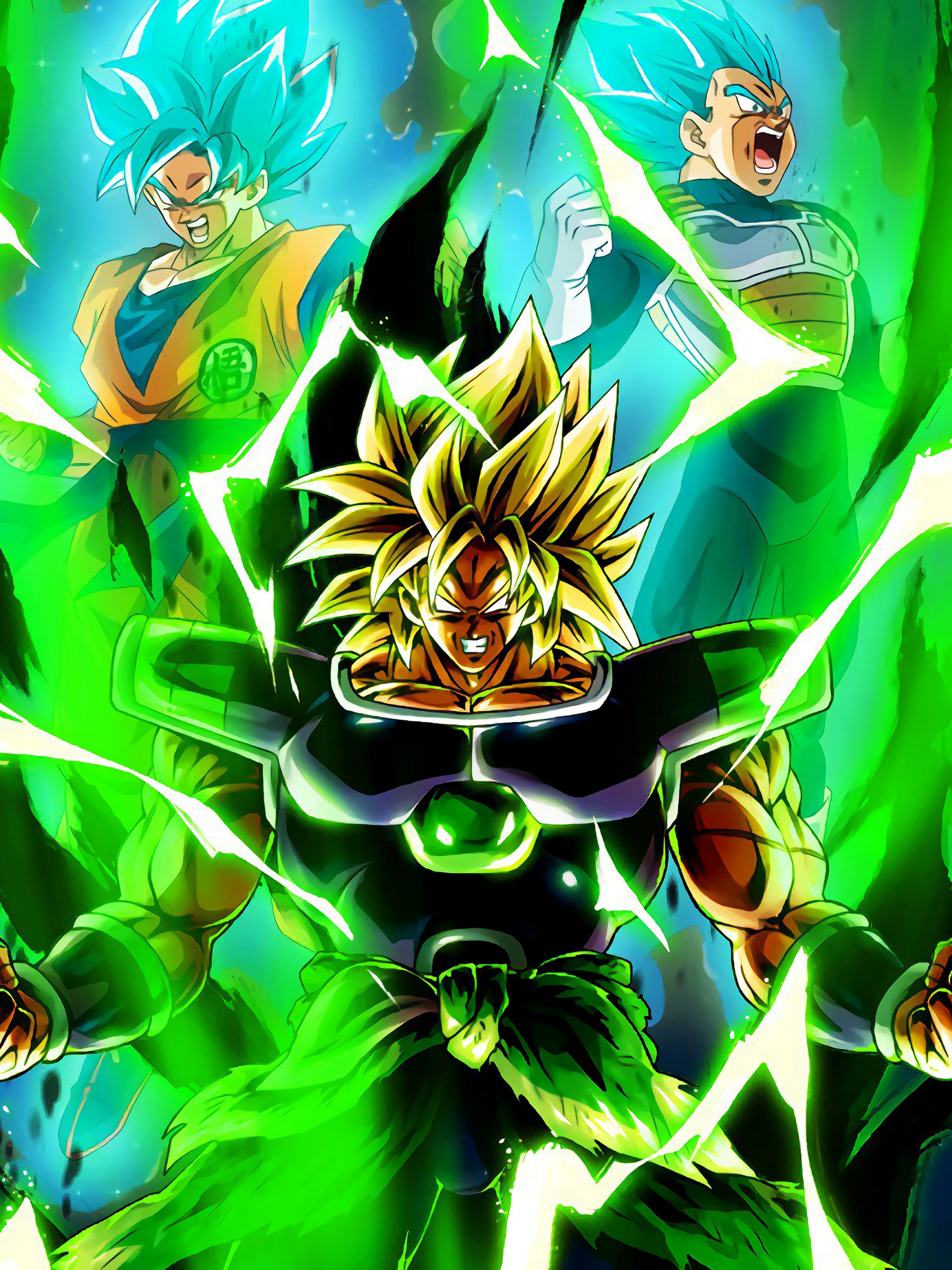 Broly Goku Vegeta Dragon Ball Super: Broly 8K Wallpaper , dragon ball wallpaper for ipad