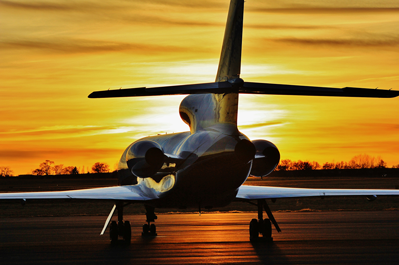 Photos Airplane Passenger Airplanes Dassault Falcon 900 sunrise and