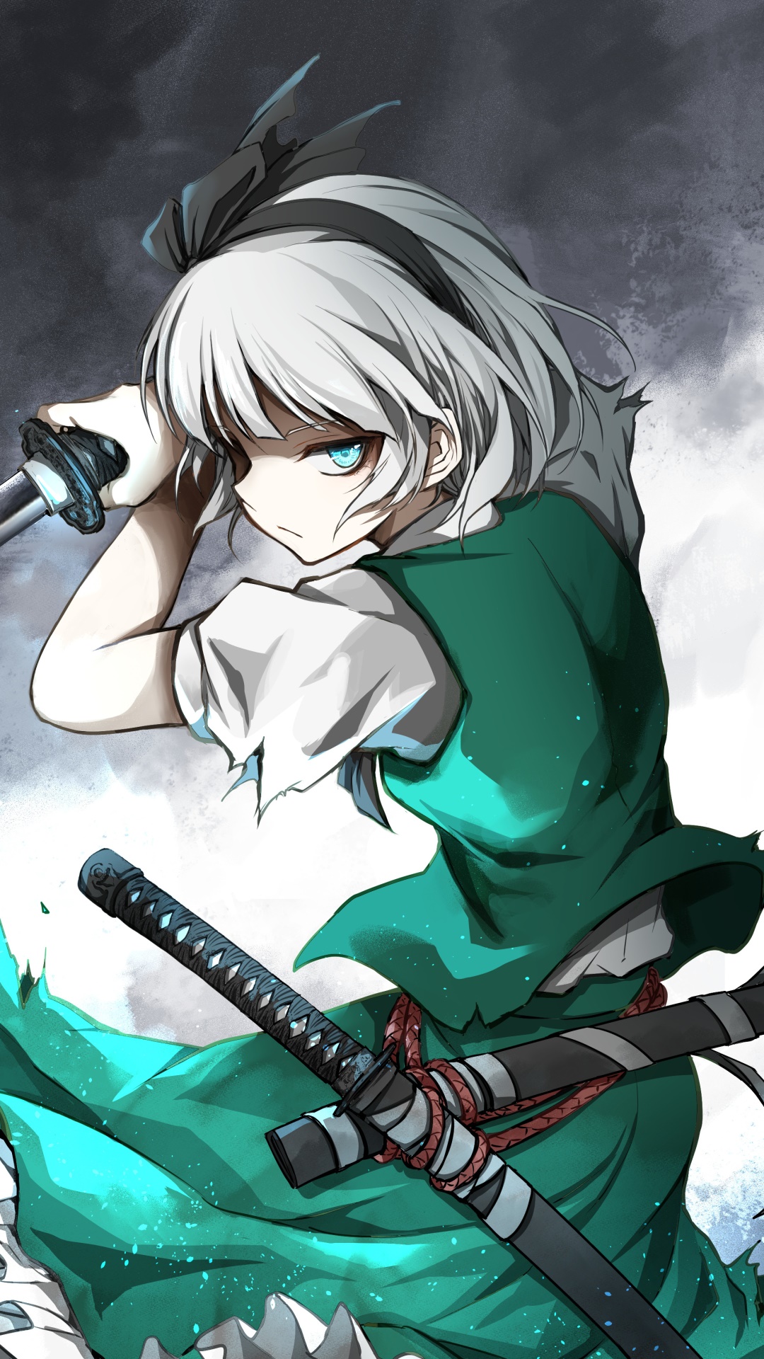 Anime Touhou, Youmu Konpaku, 1080x1920 Phone HD Wallpaper