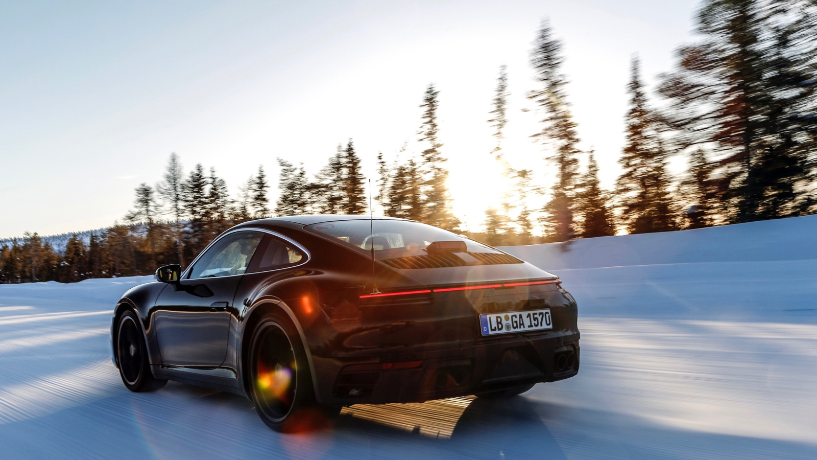 Delightful Porsche Wallpaper For The Snowy Season