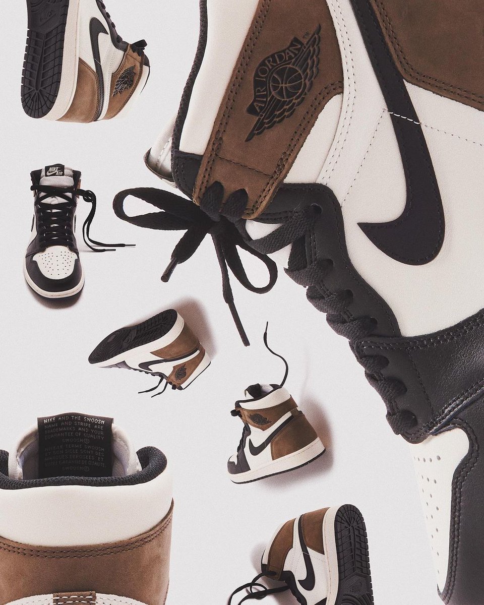 The Drop Date a closer look at the NIKE AIR JORDAN 1 HIGH OG DARK MOCHA ahead of the NOVEMBER 20 EUROPEAN DROP. Image courtesy of