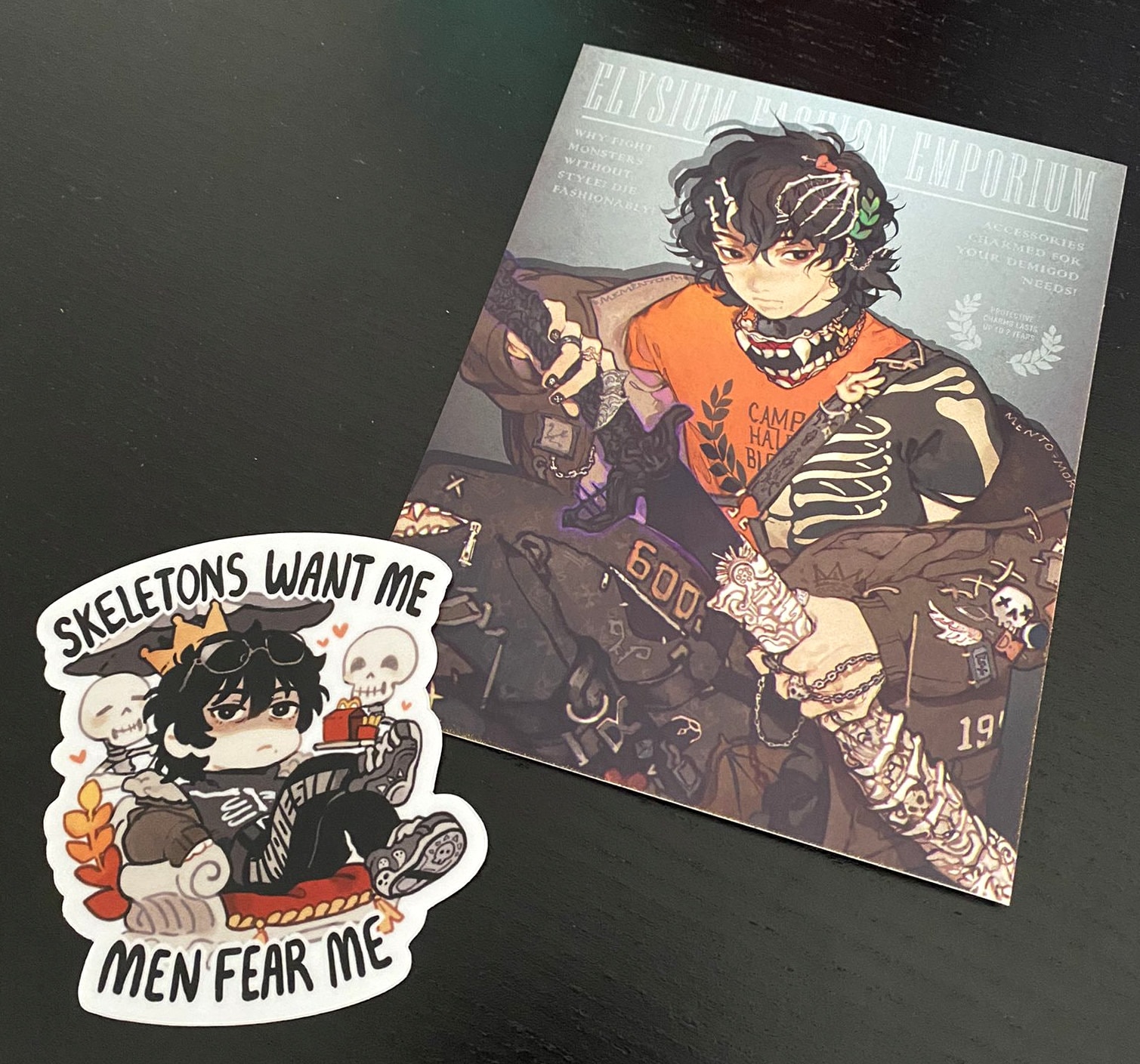 Percy Jackson Nico Di Angelo Skeleton Sticker