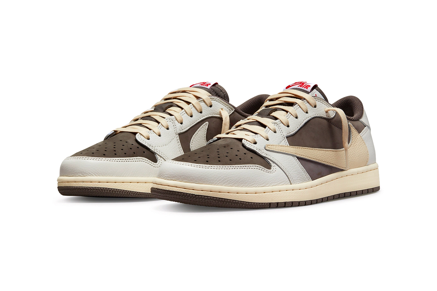Official Image of Travis Scott x Air Jordan 1 Low Reverse Mocha Released