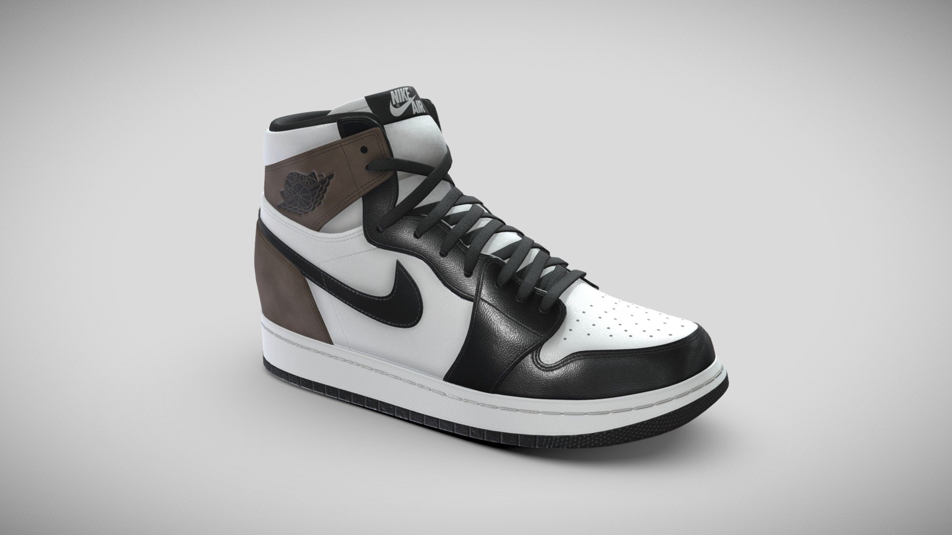 NIKE AIR JORDAN MOCHA Royalty Free 3D model by Mikhail Kadilnikov [dca8039]