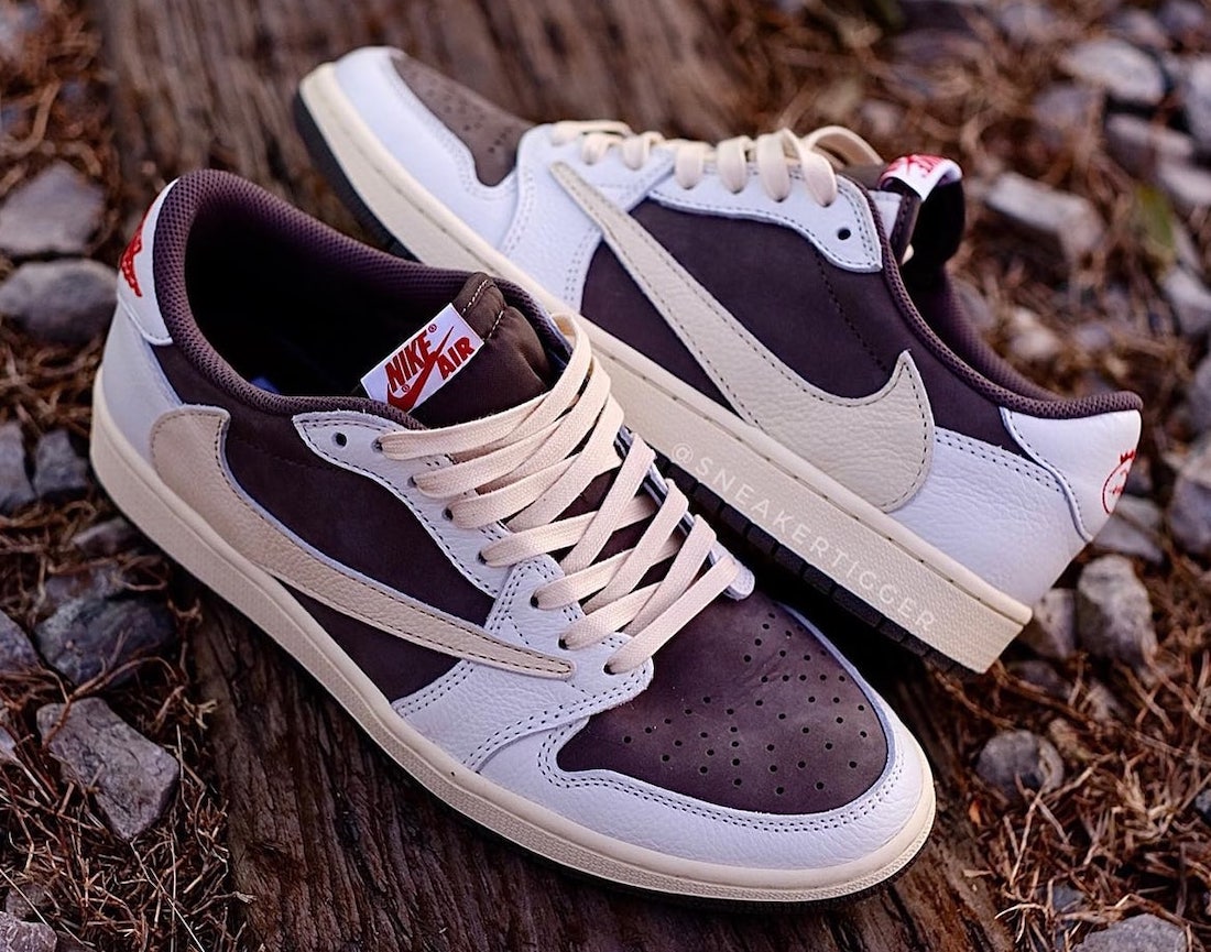 SneakerFiles.com Photo of the Travis Scott x Air Jordan 1 Low 'Reverse Mocha'