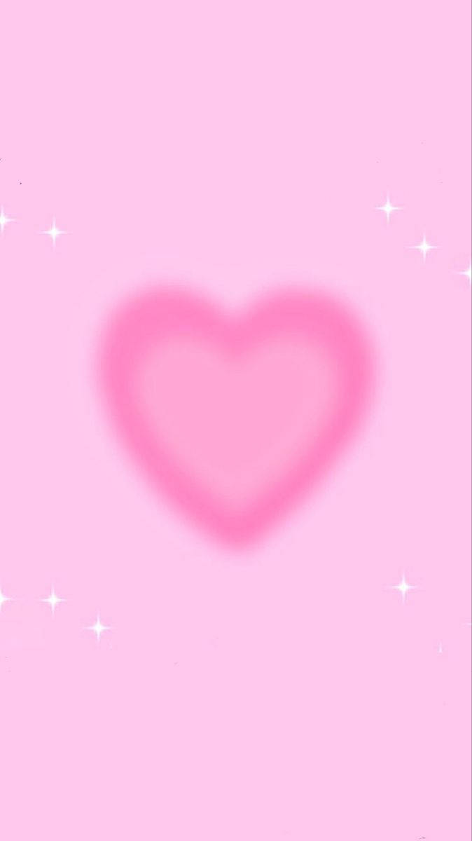 Download Powdery Pink Heart Wallpaper