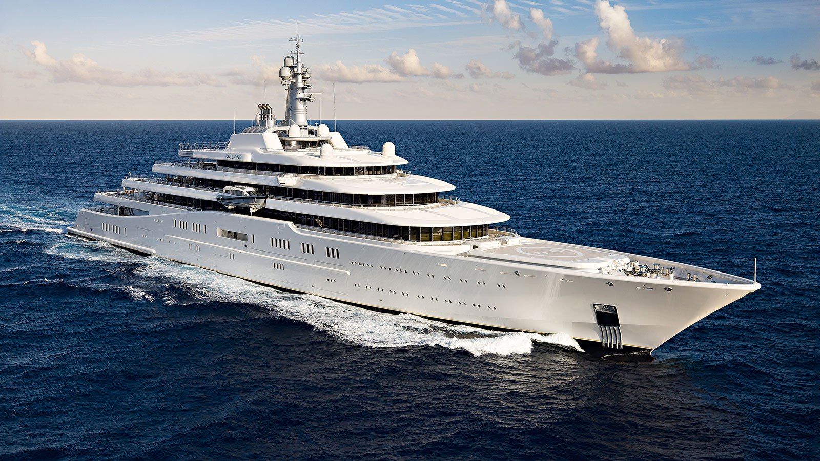 Inside 162.5m Blohm Voss megayacht Eclipse