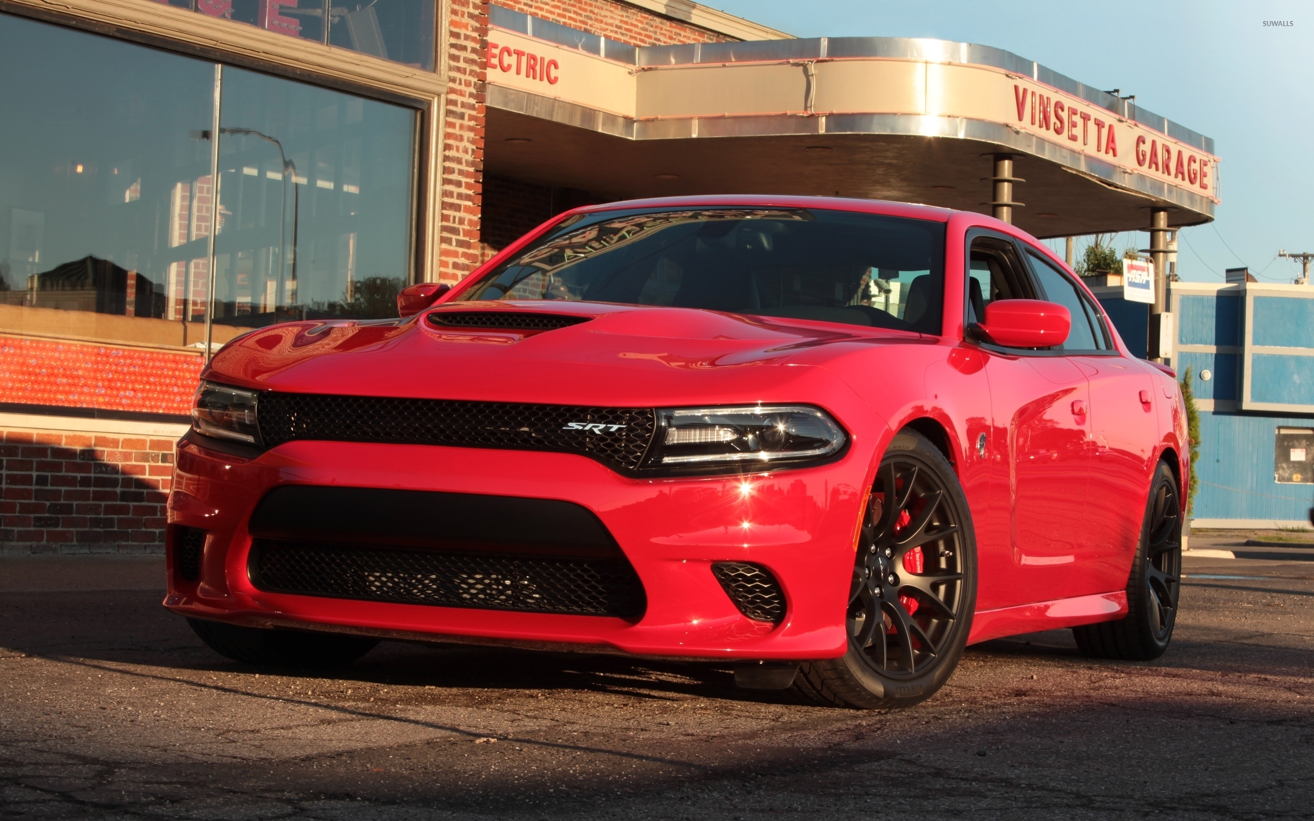 red Dodge Charger wallpaper