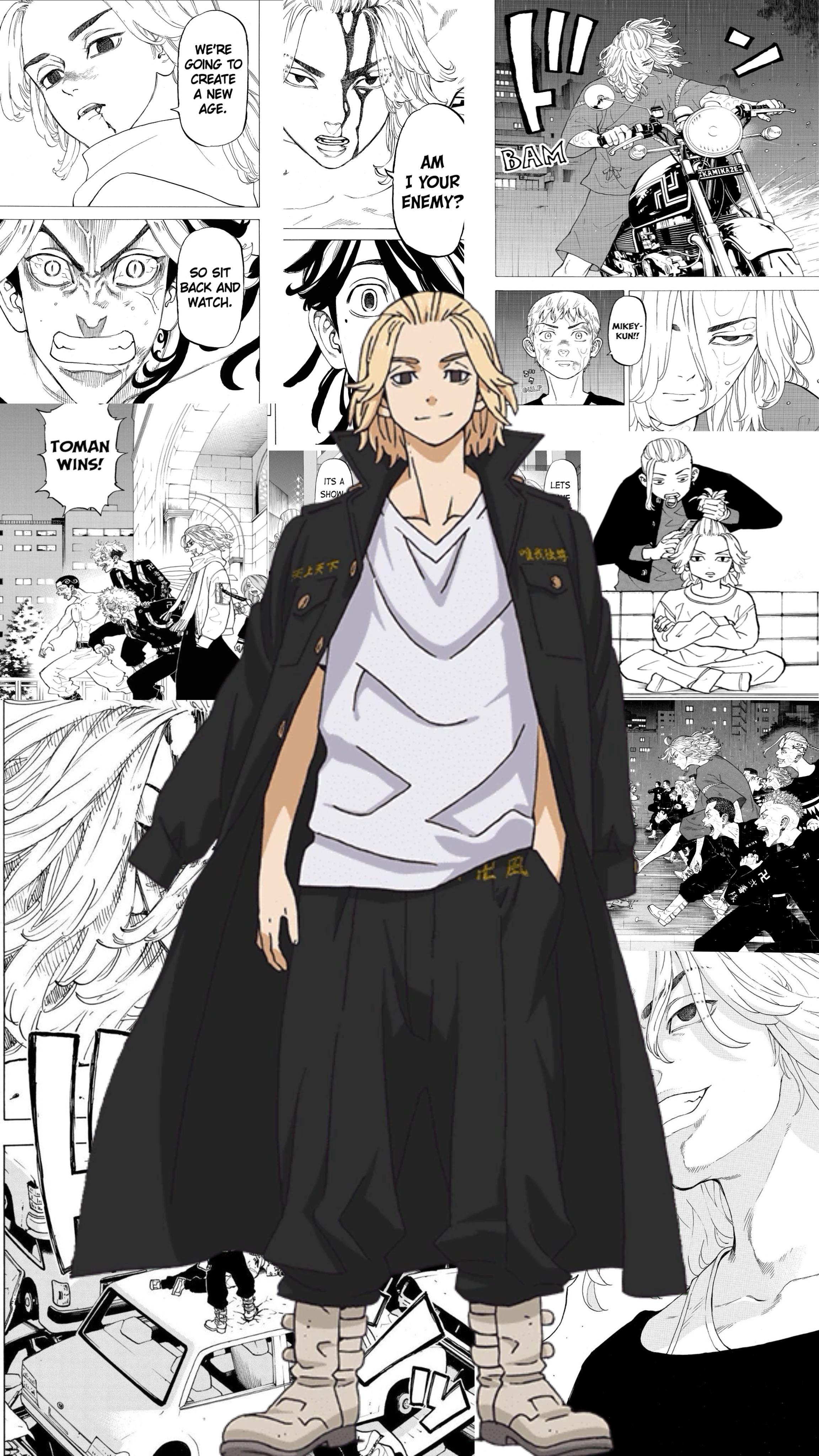 Made a Manga Panel Mikey Wallpaper, r