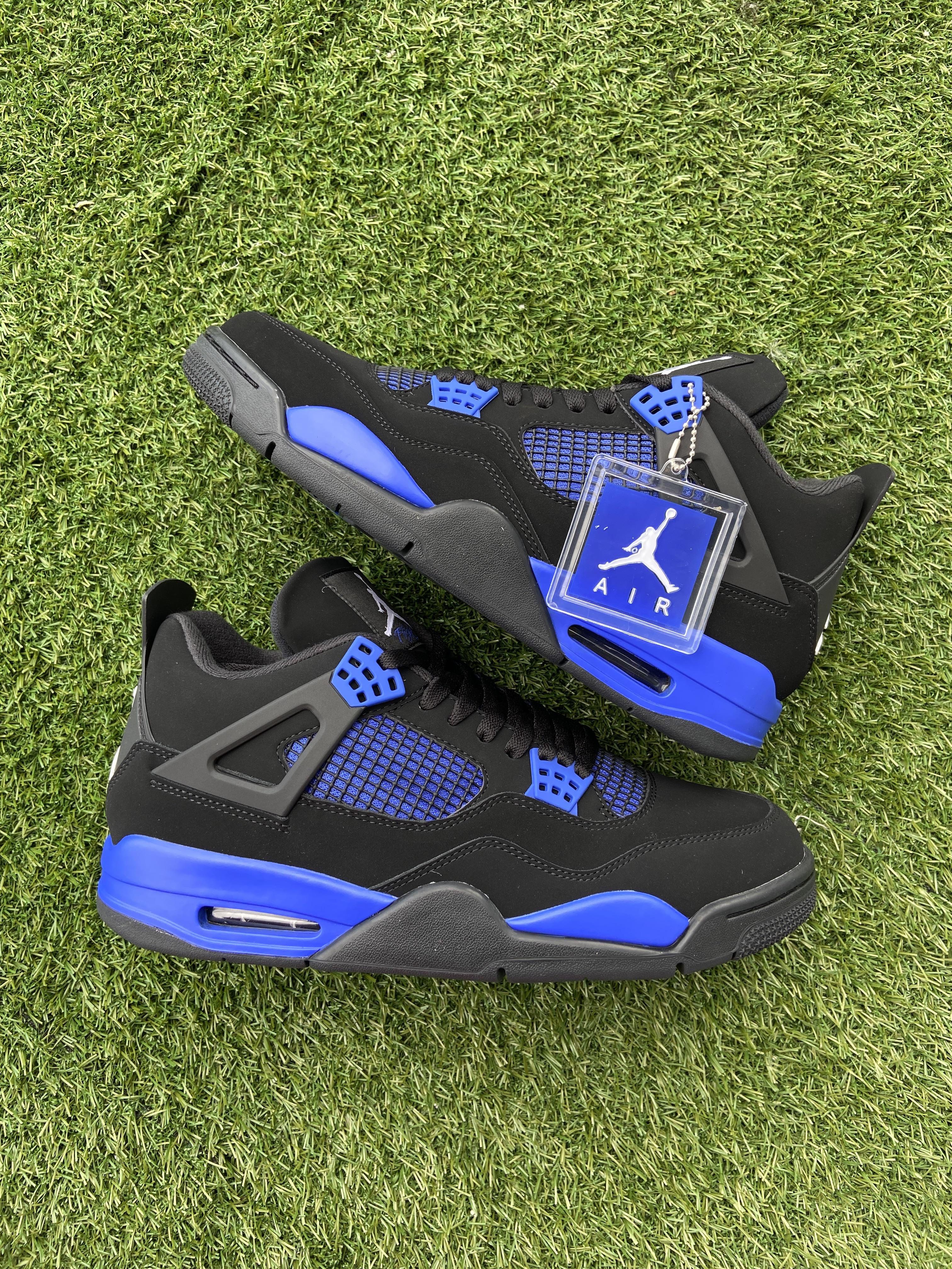 Jordan 4 “Blue Thunder” In Hand Photo