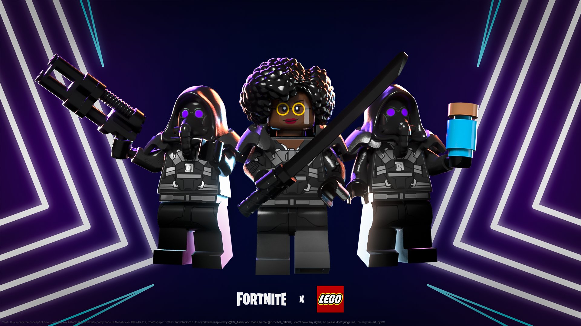 Fortnite I.O Minifigure bundle