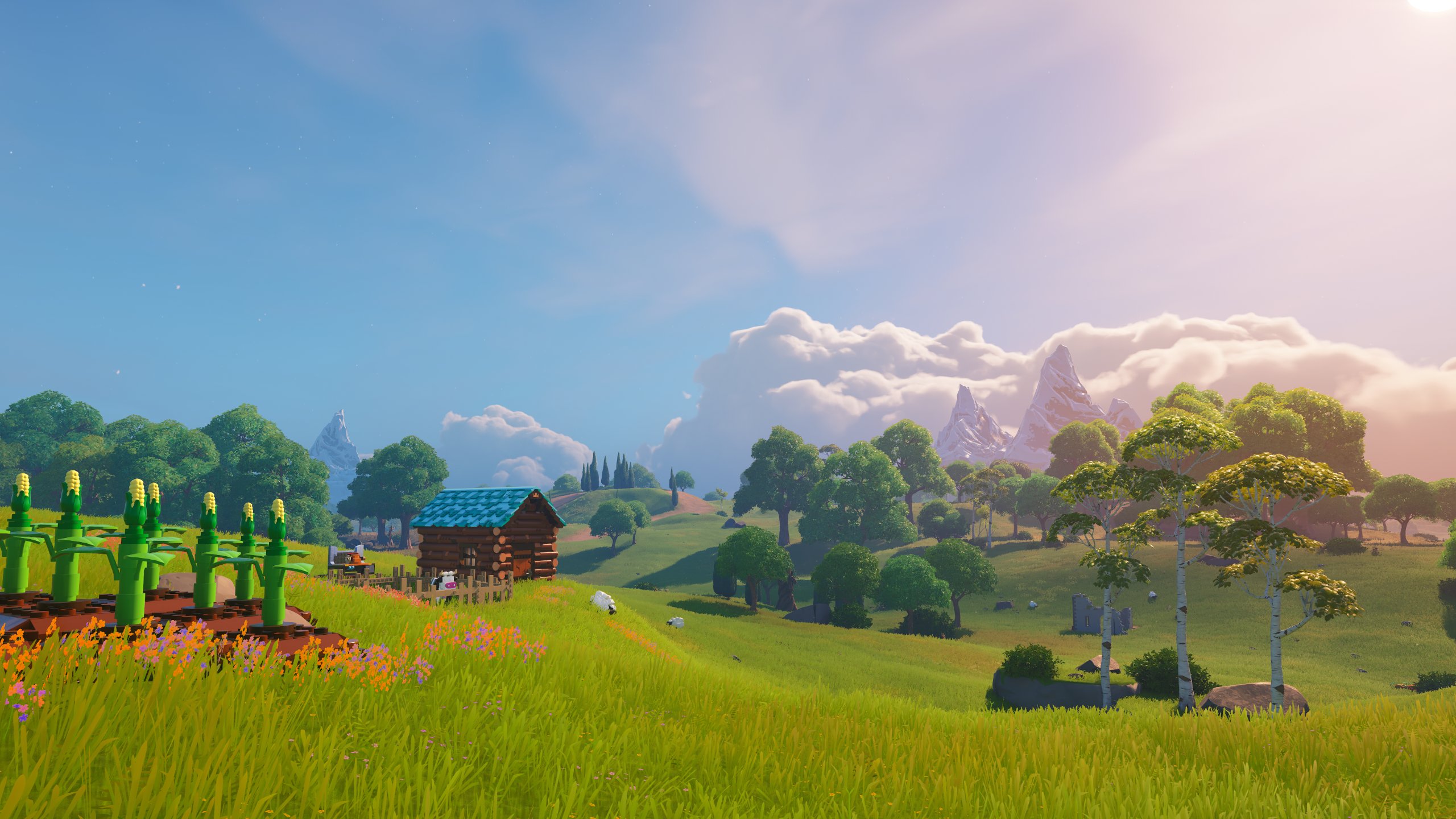 LEGO Fortnite lobby background