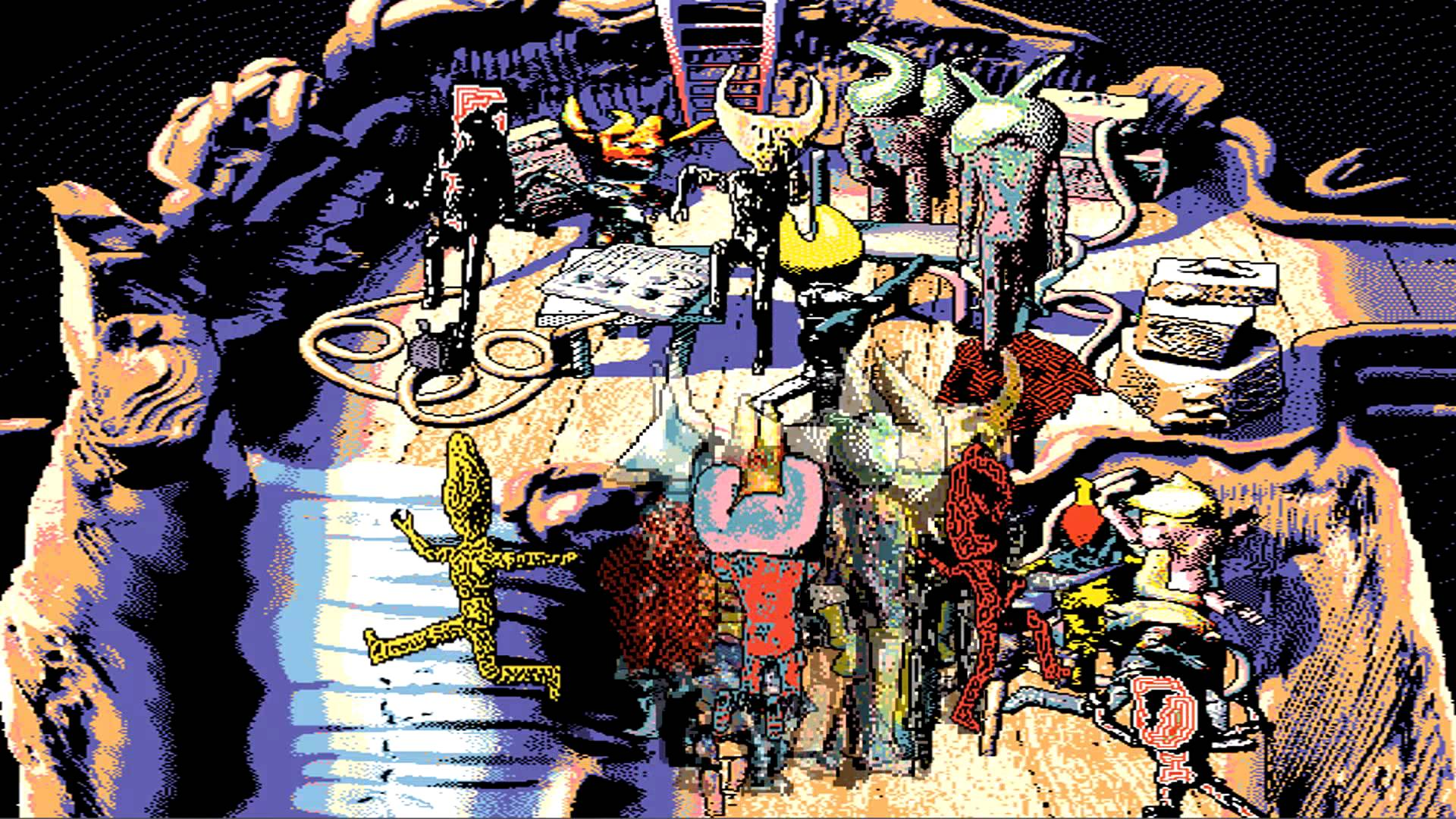 video games, surreal, artwork, hylics