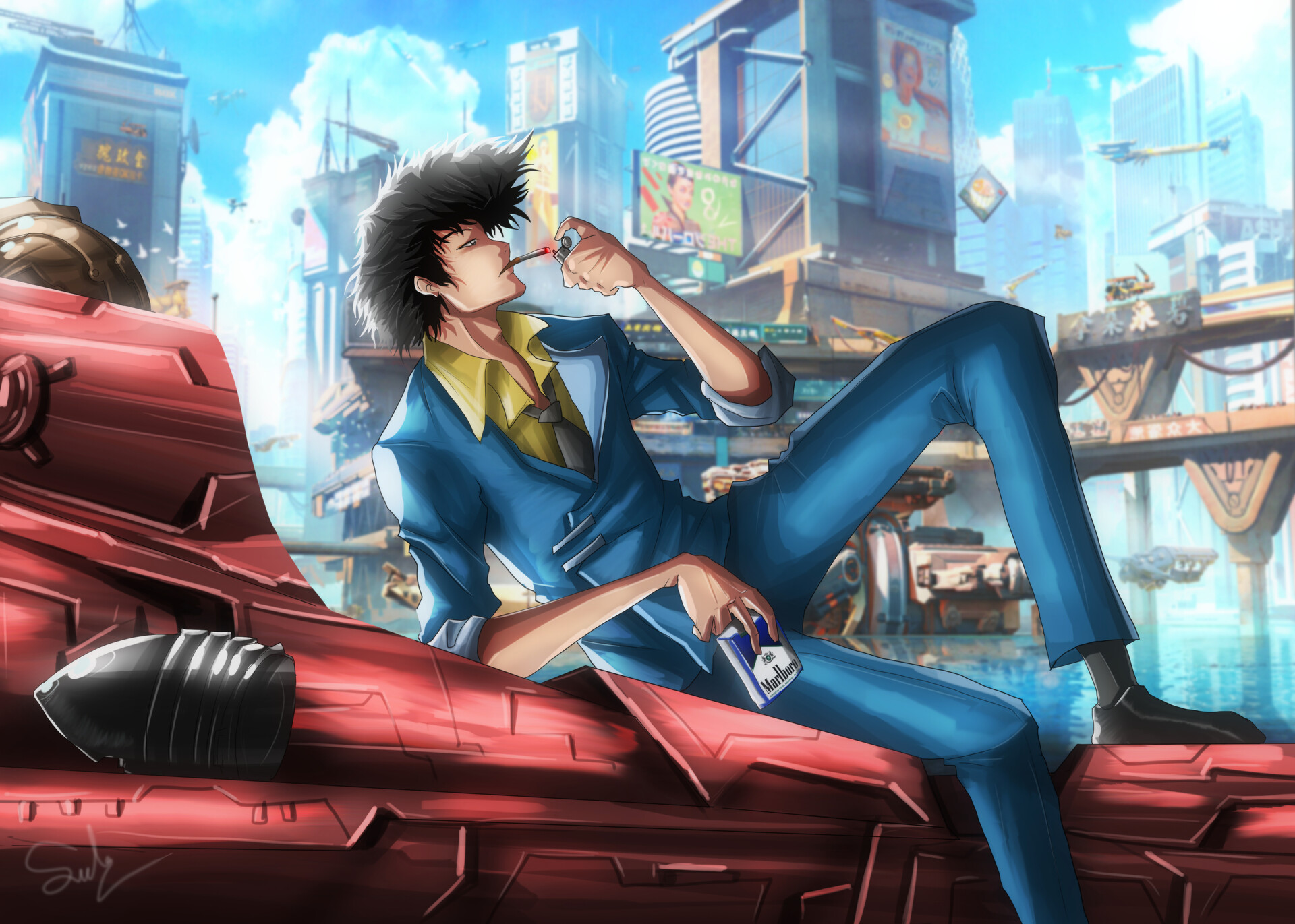 Download Spike Spiegel Anime Cowboy