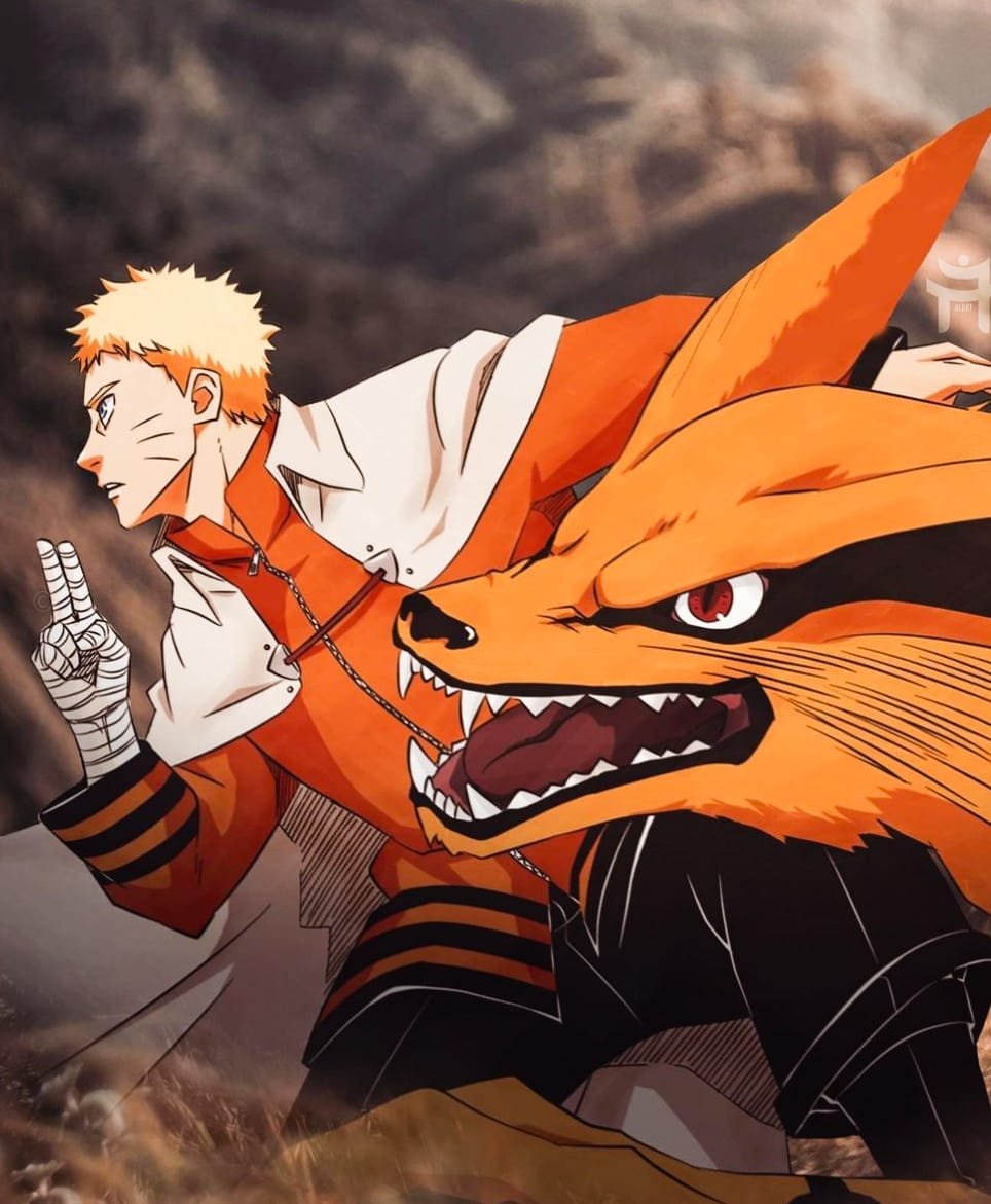Naruto and Kurama wallpaper 4K HD & Image