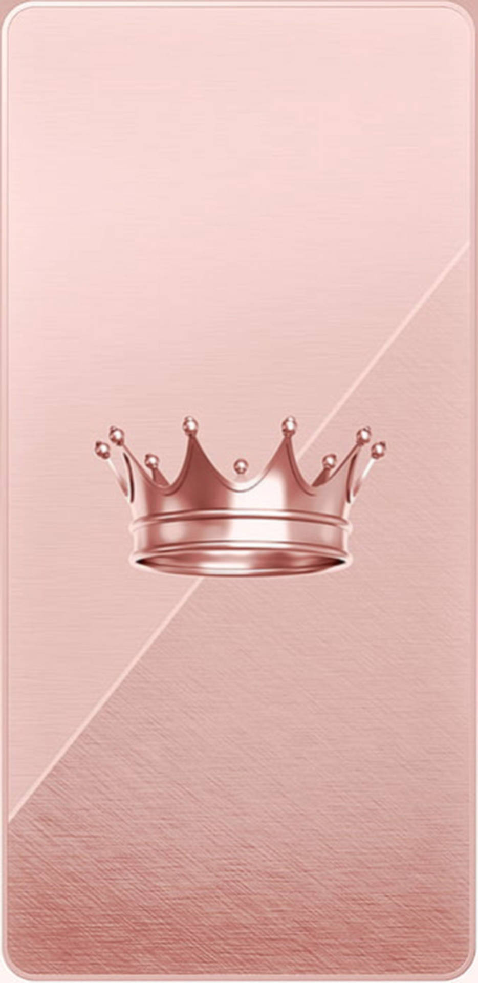 Crown Rose Gold iPhone Wallpaper