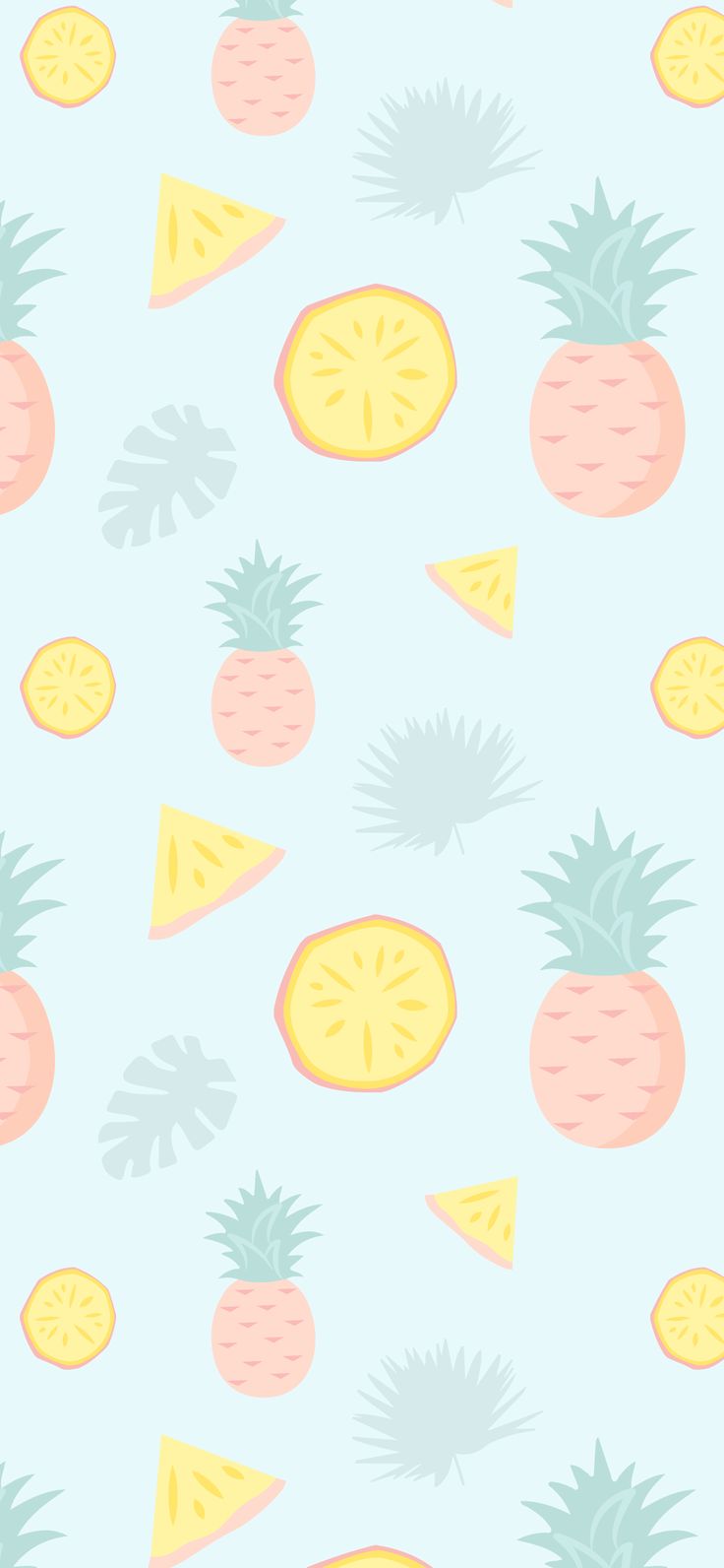 Pineapples iPhone Background. Summer