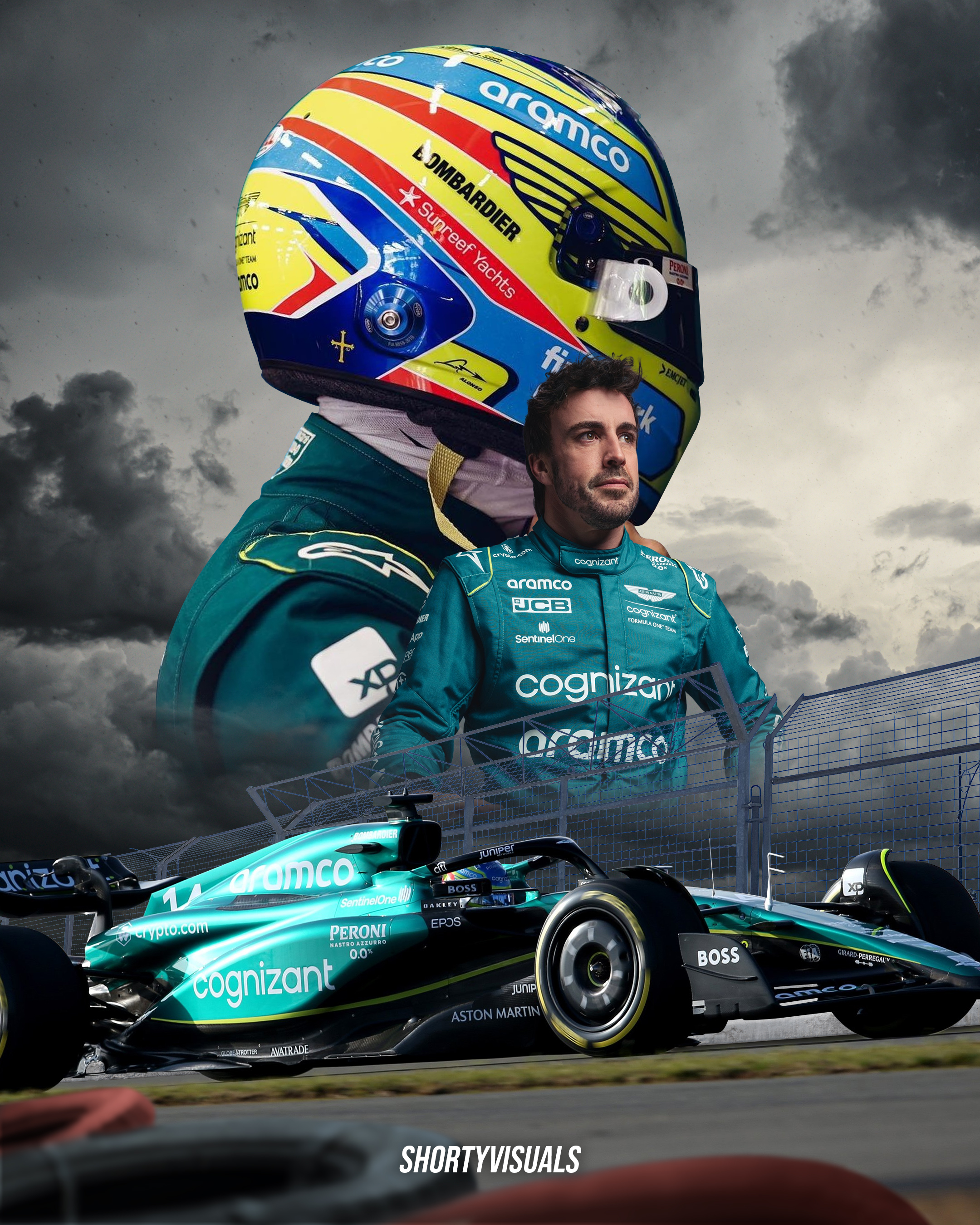 Fernando Alonso 2023 poster, my made