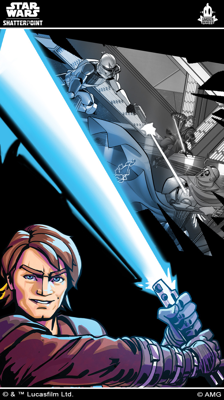 Shatterpoint phone wallpaper featuring