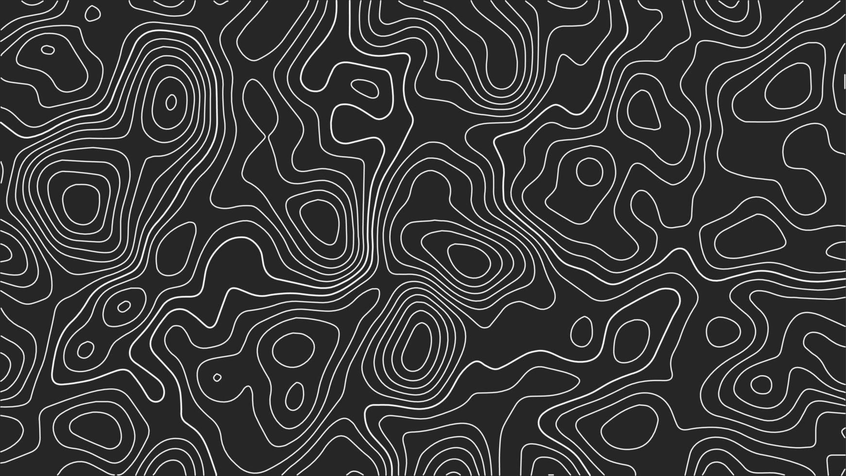 Abstract topographic contour line
