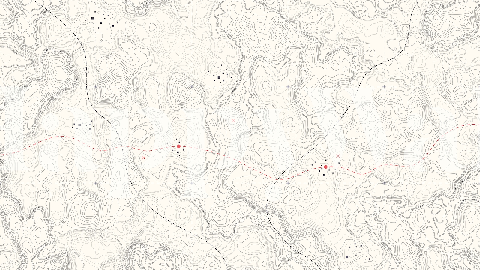 Vintage Topographic Map Wallpaper