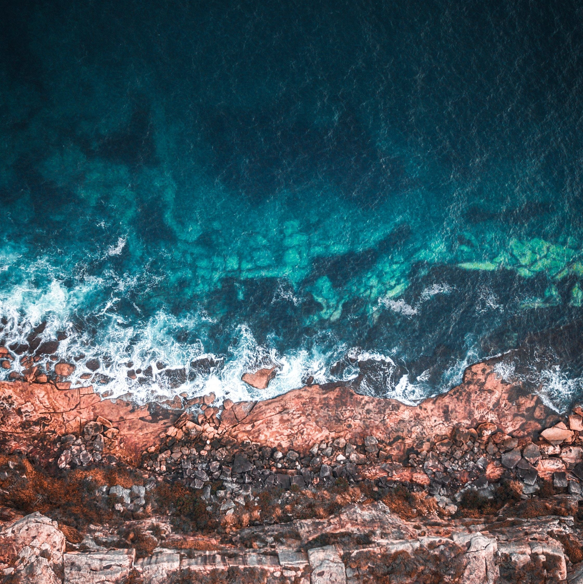 Download wallpaper 2248x2248 coast, sea