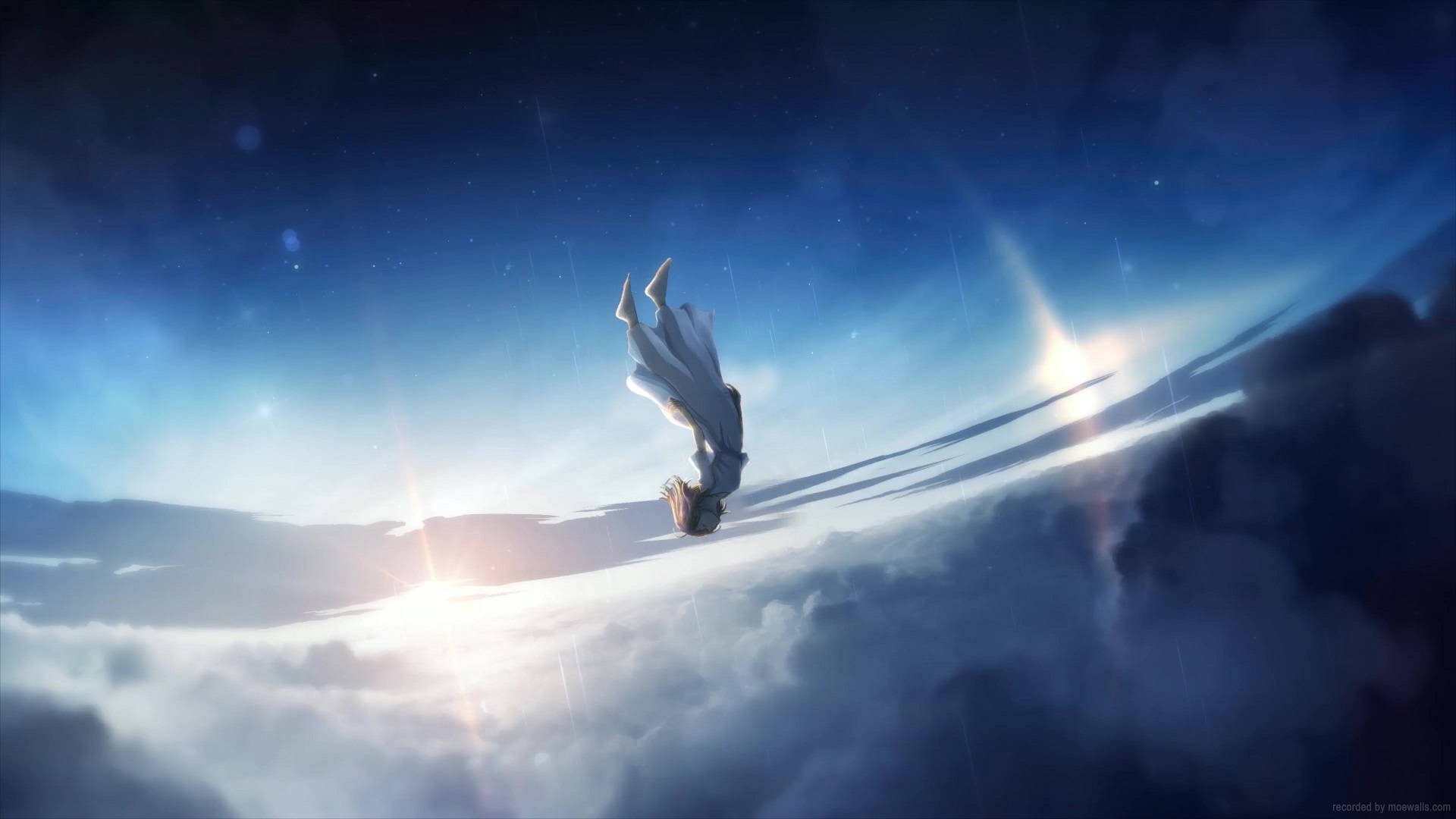 Anime Girl Falling From The Sky Live