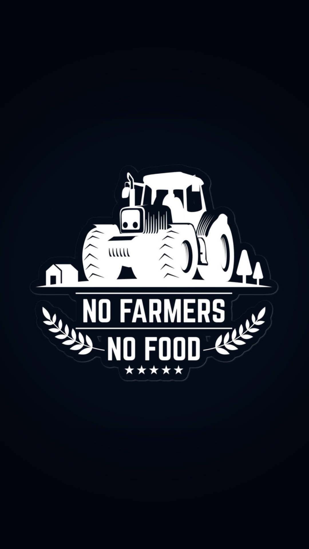 No Farmers No Food Logo Wallpaper