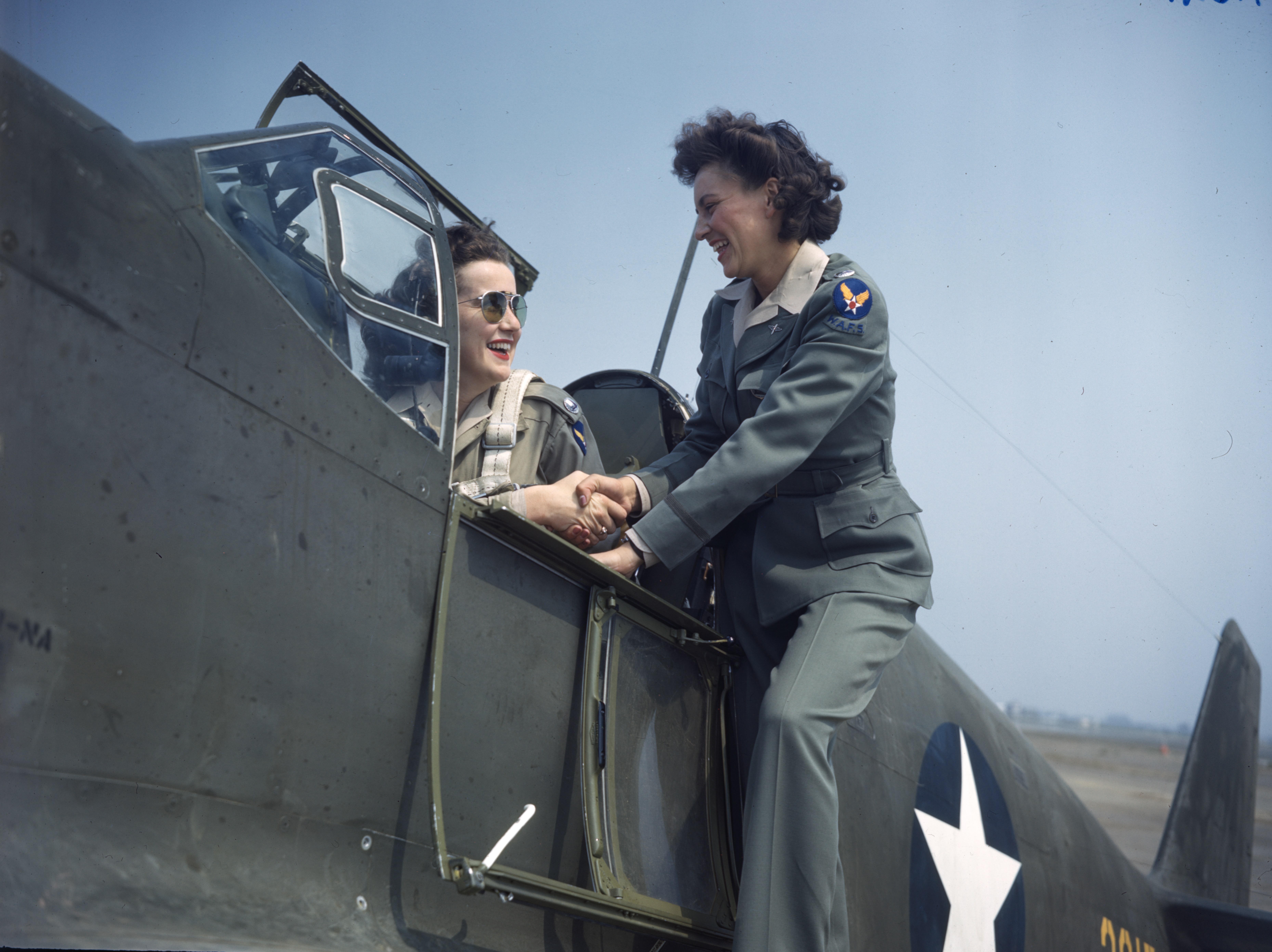 Digitized Photo of WWII Women Pilots