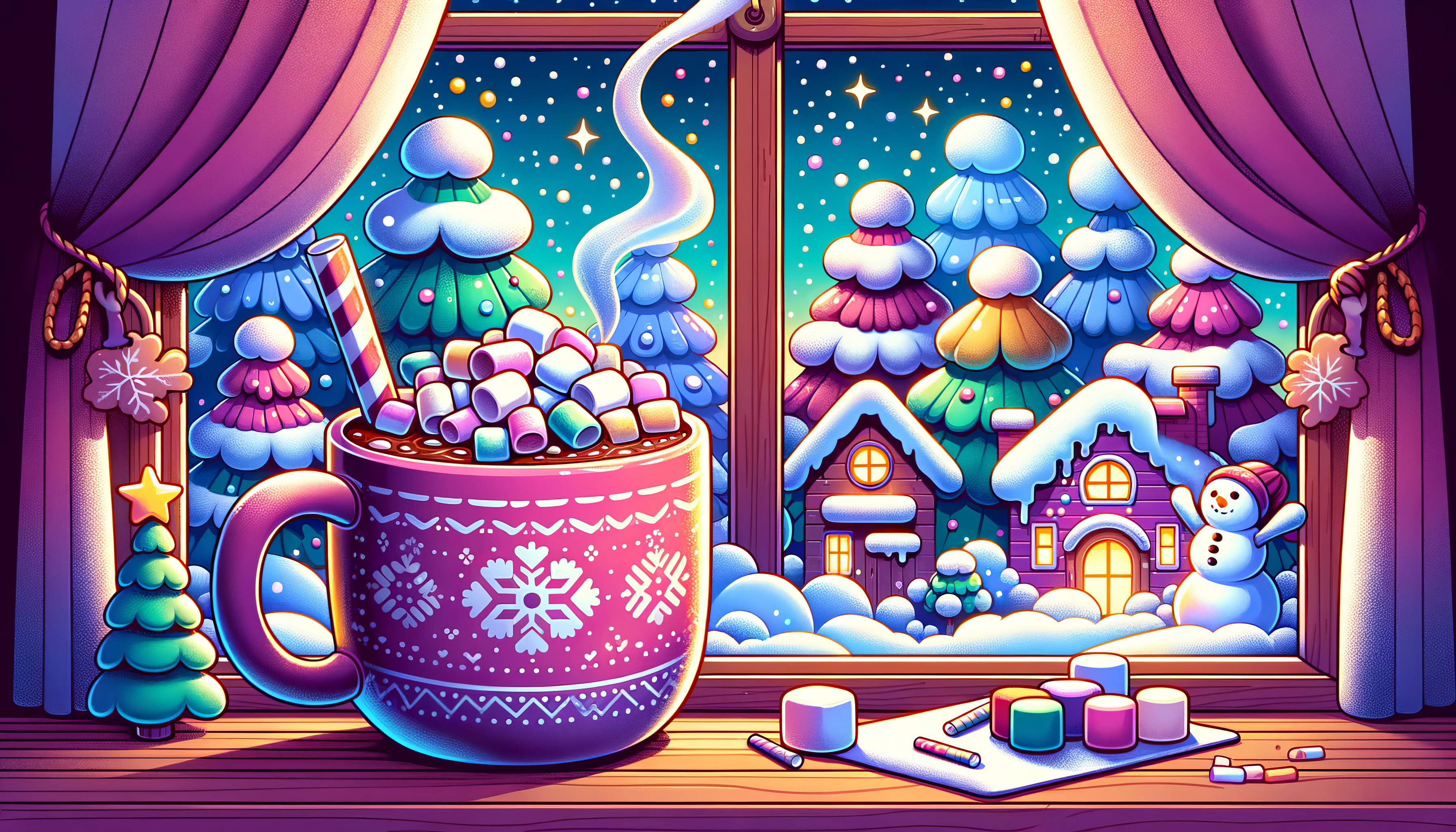 Cozy Winter Wonderland HD Wallpaper