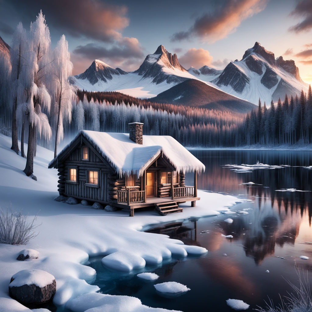 winter the cabin