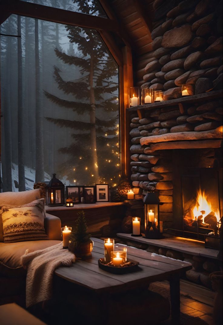 Cozy Winter Fireplace Wallpapers Wallpaper Cave