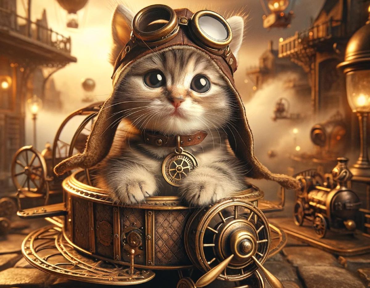 Steampunk Kittens 2024 Calendar