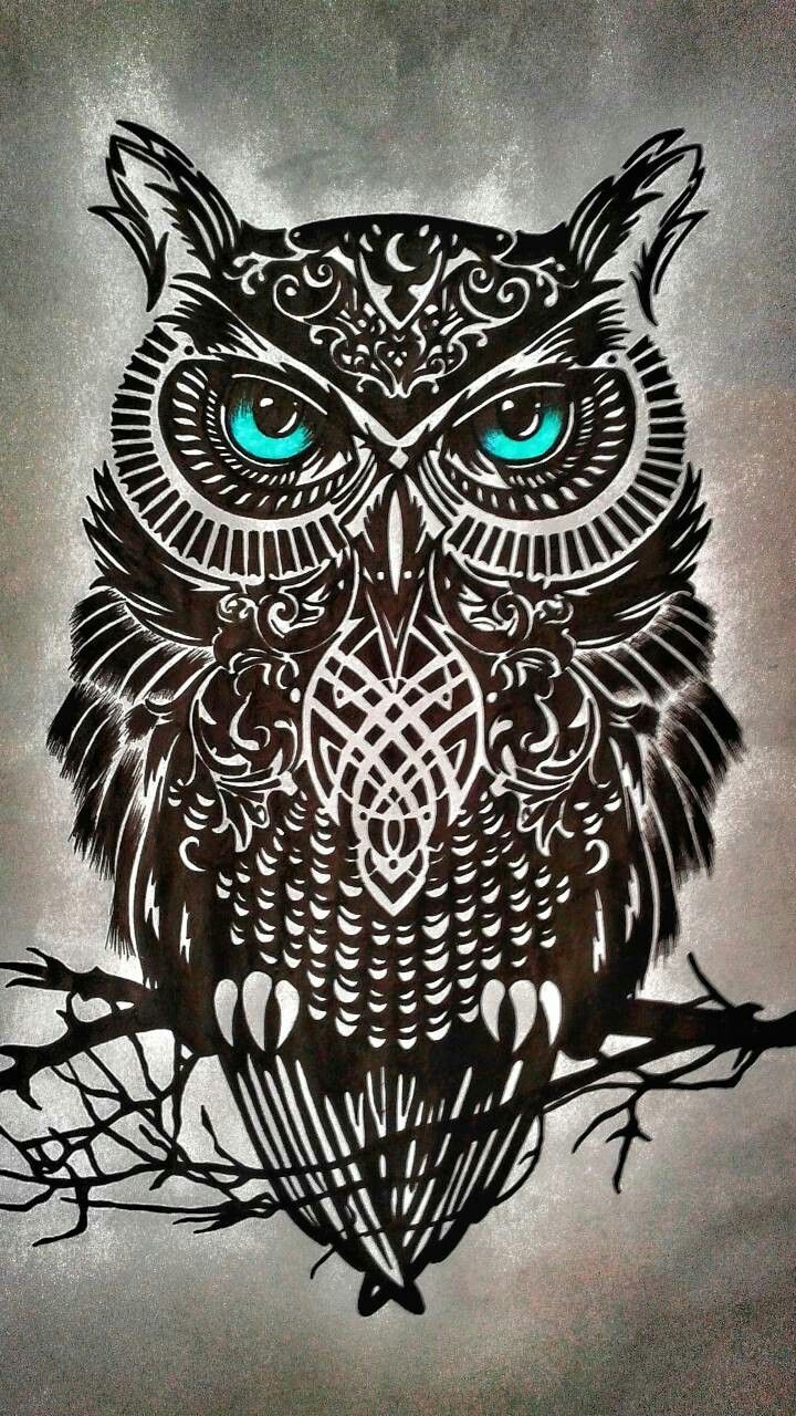 Maori tattoo designs, Owl wallpaper