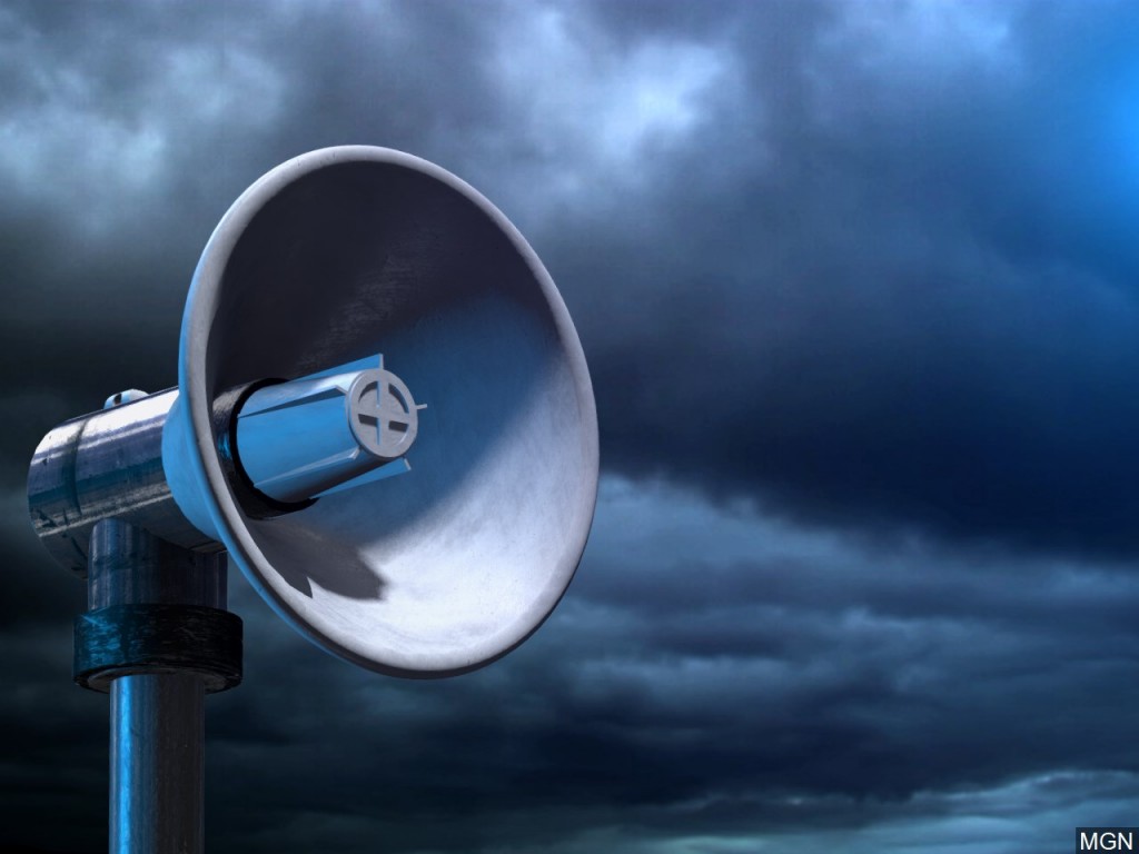 Siren testing to be moved to Saturday