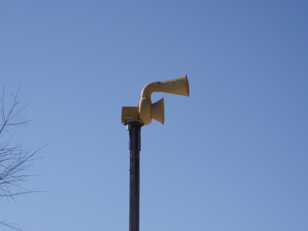 Tornado Siren. On 9th Street. Al